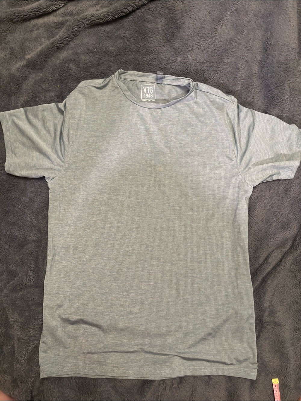 Men's Short Sleeve Crew Tee in Heather Seafoam